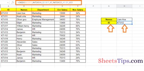 How to Use INDEX and MATCH in Google Sheets .